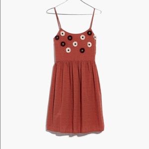 Madewell Embroidered Sunflower Cami Dress